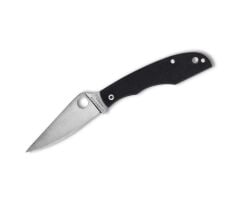 Spyderco Grasshopper G10 Black PlainEdge Çakı
