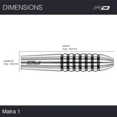 Red Dragon Matra 1 % 80 Tungsten Çelik Uçlu Dart Oku