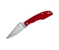 Spyderco Grasshopper G10 Red PlainEdge Çakı