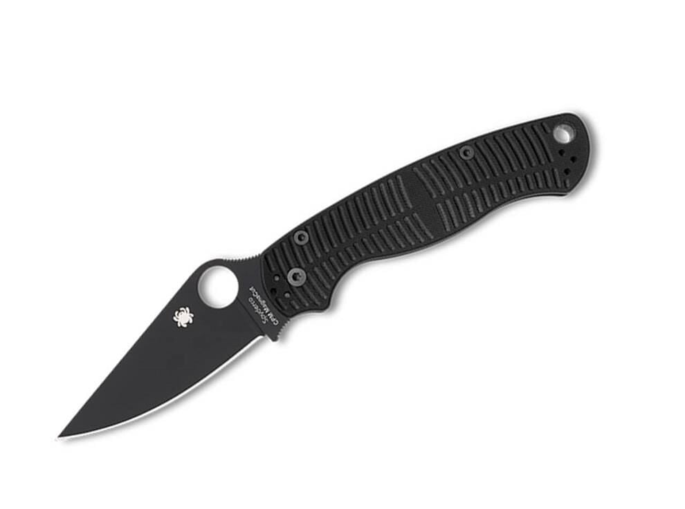 Spyderco Para Military 2 Salt Black G10 CPM MagnaCut Black Blade PlainEdge Çakı