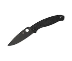 Spyderco Resilience Black Lightweight Black Blade PlainEdge Çakı
