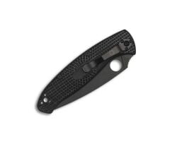 Spyderco Resilience Black Lightweight Black Blade PlainEdge Çakı