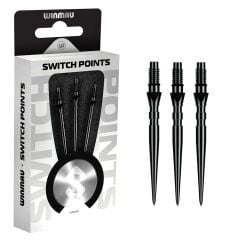 Winmau Switch Grooved Black Points