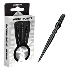 Winmau Switch Grooved Black Points