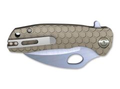 Honey Badger Claw D2 Medium Tan Plain Çakı