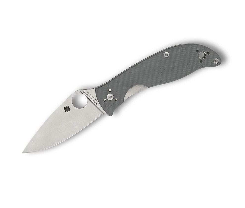 Spyderco Polestar Gray G-10 BD1N PlainEdge Çakı