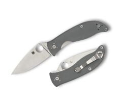 Spyderco Polestar Gray G-10 BD1N PlainEdge Çakı