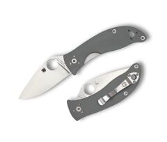 Spyderco Alcyone Gray G-10 BD1N PlainEdge Çakı