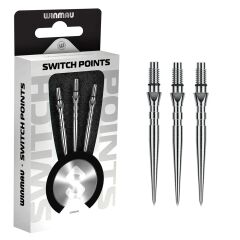 Winmau Switch Grooved Silver Points