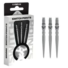 Winmau Switch Grooved Silver Points