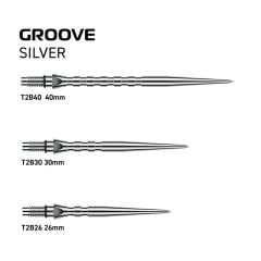 Winmau Switch Grooved Silver Points