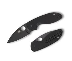 Spyderco Efficient Black G-10 Black Blade PlainEdge Çakı