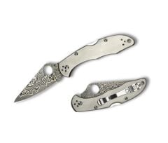 Spyderco Delica 4 Titanium Damascus Çakı