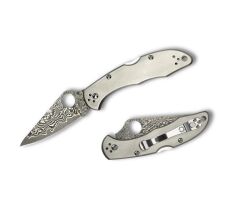 Spyderco Delica 4 Titanium Damascus Çakı