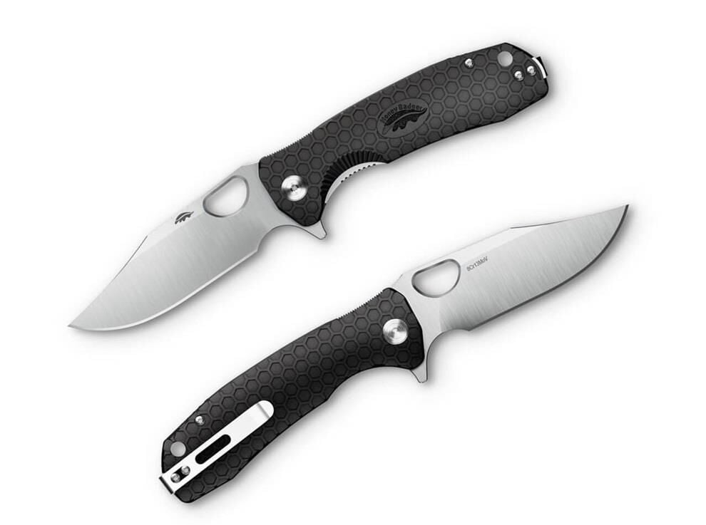 Honey Badger Clippoint Large Black Çakı
