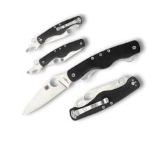 Spyderco Clipitool  Standarts Black G-10 Plainedge Çakı