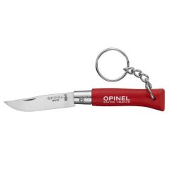Opinel Inox Anahtarlıklı Çakı No 4 - Kırmızı