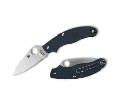 Spyderco Penknife Dark Blue Lightweight CPM S110V Leaf Plainedge Çakı