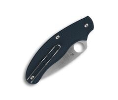 Spyderco Penknife Dark Blue Lightweight CPM S110V Leaf Plainedge Çakı