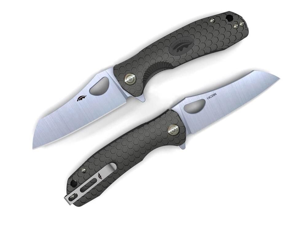 Honey Badger Wharncliffe 14C28N Medium Black Çakı