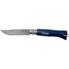 Opinel Inox No 8 Çakı - Koyu Mavi