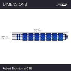 Red Dragon Robert Thornton - Senior World Champion Cobalt SE % 95 Tungsten Çelik Uçlu Dart Oku