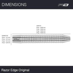 Red Dragon Razor Edge Original % 85 Tungsten Çelik Uçlu Dart Oku