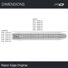 Red Dragon Razor Edge Original % 85 Tungsten Çelik Uçlu Dart Oku