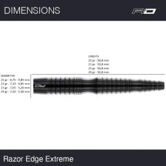 Red Dragon Razor Edge Extreme % 90 Tungsten Çelik Uçlu Dart Oku 23