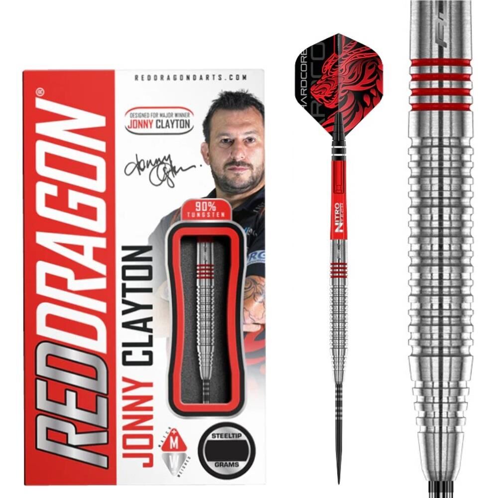 Red Dragon Jonny Clayton Original 2.0 % 90 Tungsten Çelik Uçlu Dart Oku 24