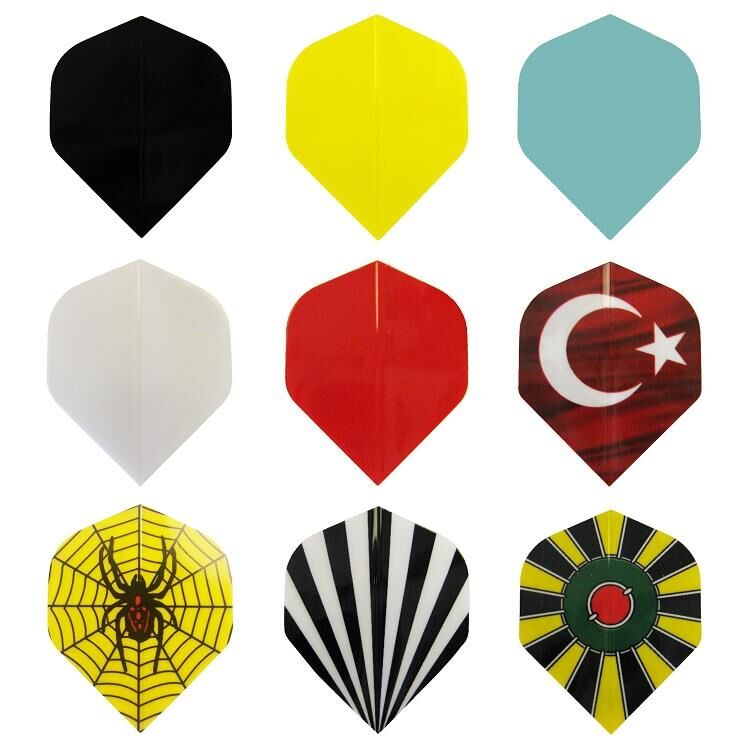 Bora Standart Dart Flights 10 Set Karışık Renkli