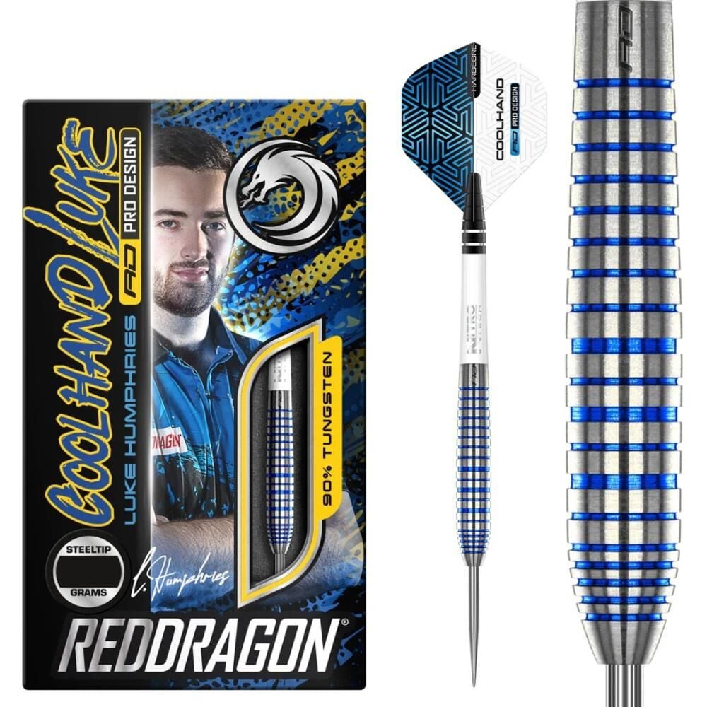 Red Dragon Luke Humphries TX3 Cool Blue SE % 90 Tungsten Çelik Uçlu Dart Oku