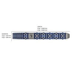 Winmau Lunaris Parallel Switch Points %90 Tungsten Çelik Uçlu Dart Oku