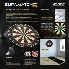 Nodor Supamatch 5 Dart Hedef Tahtası