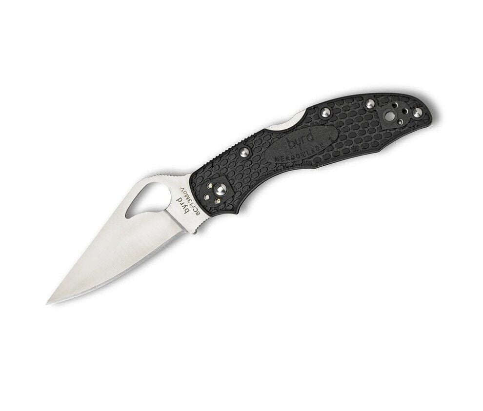 Spyderco Byrd Meadowlark 2 Black Lightweight Plainedge Çakı