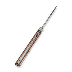 Civivi Placoid Flipper & Thumb Stud Knife Wood Handle Damascus Çakı