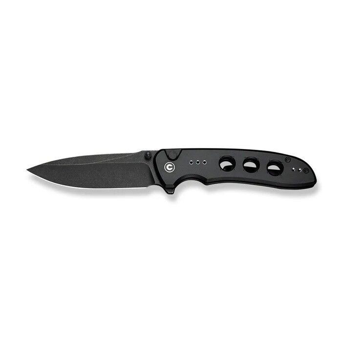 Civivi Hyperpulse Flipper & Thumb Stud & Button Lock Knife Black Aluminum Handle Çakı