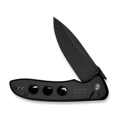 Civivi Hyperpulse Flipper & Thumb Stud & Button Lock Knife Black Aluminum Handle Çakı