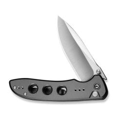 Civivi Hyperpulse Flipper & Thumb Stud & Button Lock Knife Gray Aluminum Handle Çakı