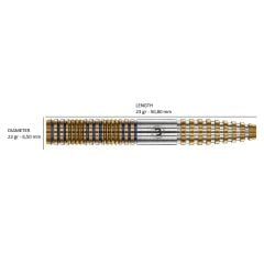 Winmau Daryl Gurney Signature Edition %95 Tungsten Çelik Uçlu Dart Oku