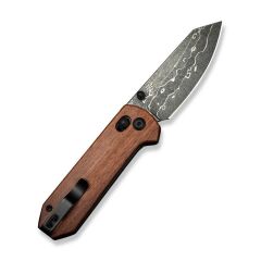 Civivi Yonder Thumb Stud & Crossbar Lock Knife Wood Handle Damascus Çakı