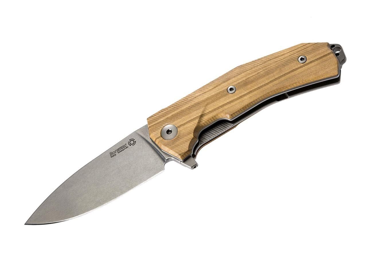 Lionsteel KUR Wood Olive wood handle Çakı