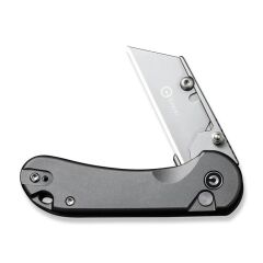 Civivi Elementum Utility Thumb Stud & Button Lock Knife Gray Aluminum Handle Çakı