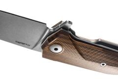 Lionsteel KUR Wood Santos wood handle Çakı