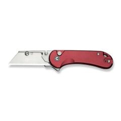 Civivi Elementum Utility Thumb Stud & Button Lock Knife Burgundy Aluminum Handle Çakı