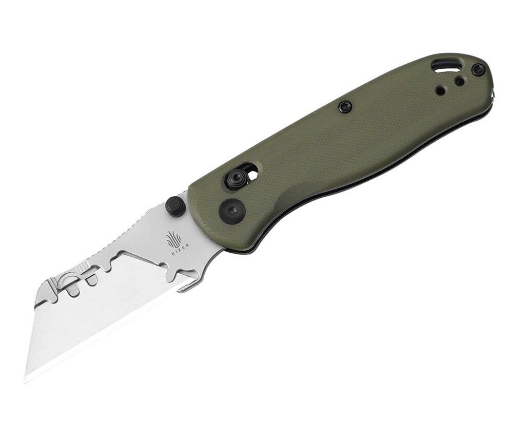 Kizer Drop Bear Utility Olive Green G10 Çakı