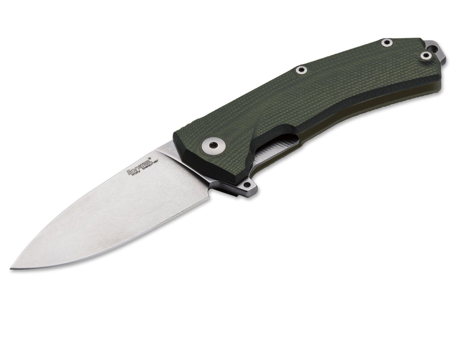 Lionsteel KUR G10 Green handle Çakı