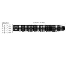 Harrows Magnum Reloaded %97 Tungsten Dart Oku Siyah - 24