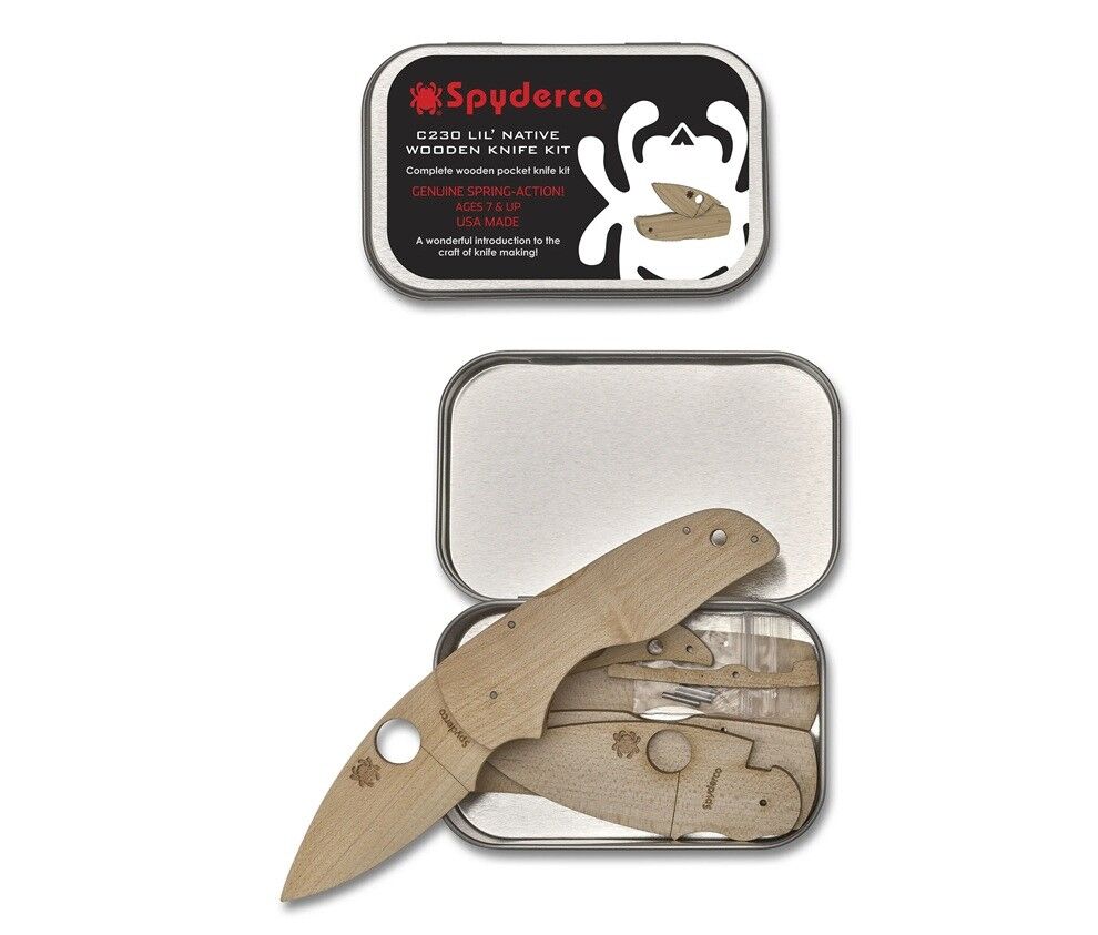 Spyderco Wooden Kit C230 Lil’Native Ahşap Kit Çakı