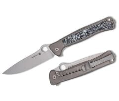 Spyderco Slym M390 Titanium PlainEdge Çakı